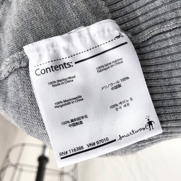 SMARTWOOL Gray Print Merino Wool Hoodie Sweater - Picture 5 of 5